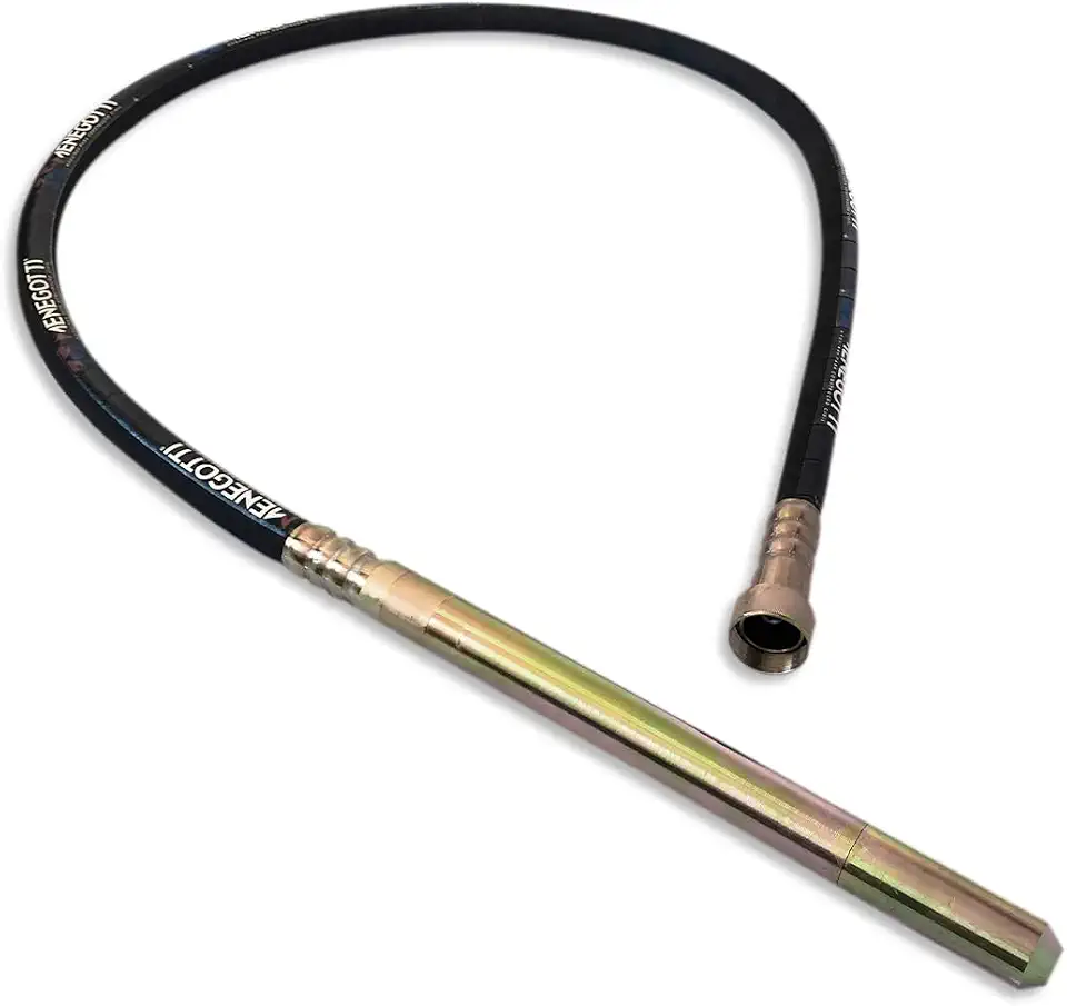 Mangote 35mm 2,5 Metros Menegotti Para Vibrador De Concreto Em Uso De Laje e Estruturas Profissional
