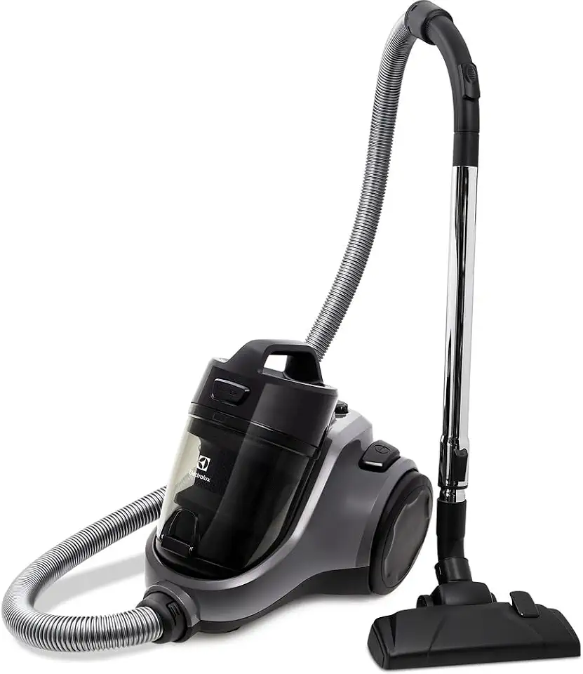 Electrolux Aspirador de pó sem saco Electrolux easybox maior potencia 1600W silencioso compacto bocal estofados cabo retratil controle velocidade EAS30 cinza preto 220V