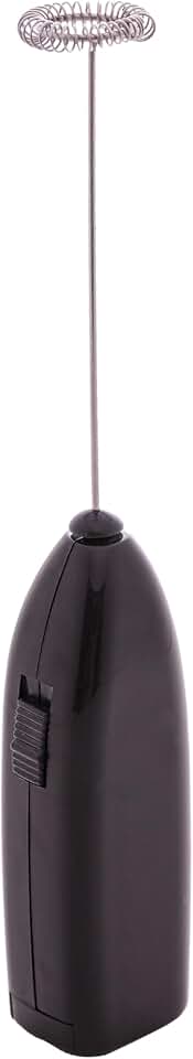 LYOR - Mini Mixer Misturador Elétrico para Bebidas - Inox e Plástico Preto - Eficiente e Compacto para Batidas e Misturas Rápidas