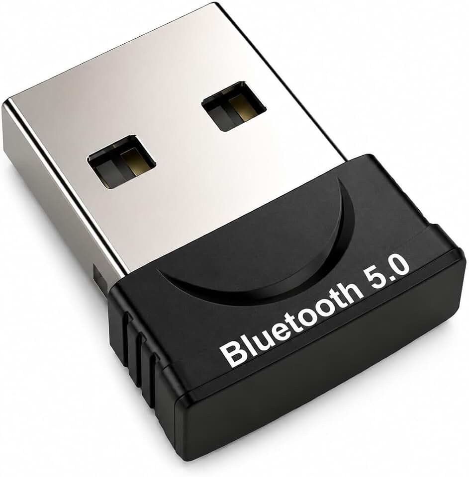 Adaptador Bluetooth USB 5.0 para PC e Notebook, Plug and Play, Conexão Sem Fio Estável para Fones de Ouvido, Caixa de Som, Teclado, Mouse, Controle e Impressora receptor de Dongle
