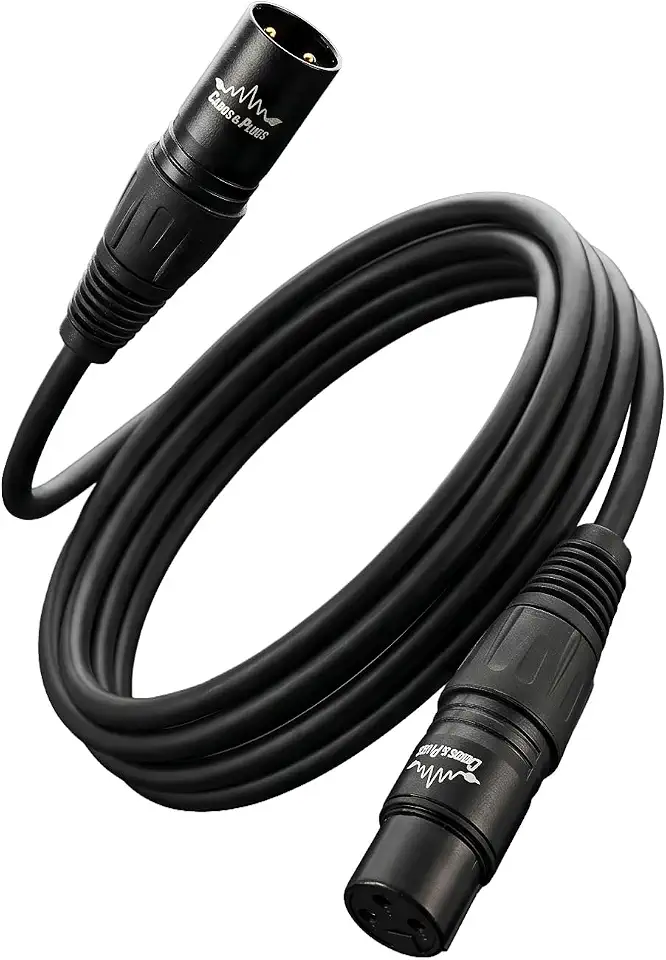 Cabos & Plugs - Cabo XLR Macho - XLR Fêmea Microfone Balanceado (2m)