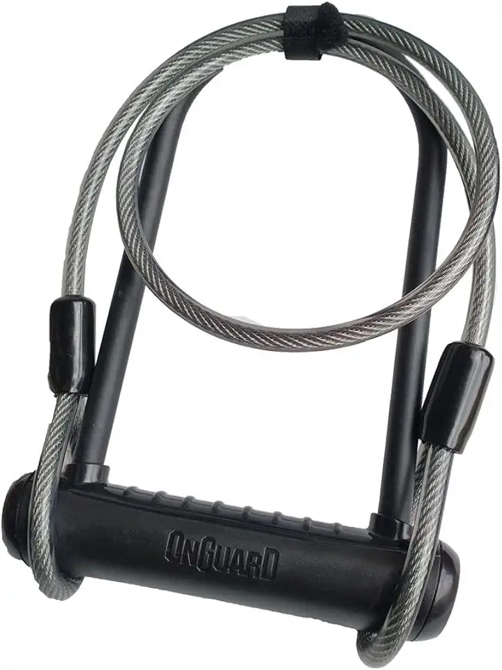 Cadeado Onguard Neon 8154 U-lock Preto Cabo Bike Moto Bicicleta