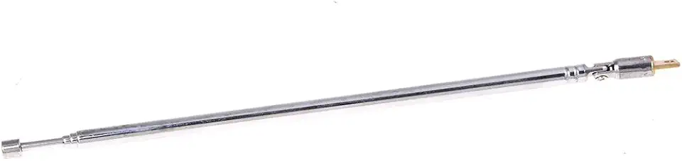 Antena telescópica de 62 cm de comprimento com 4 seções de controle de rádio AM FM Radio TV