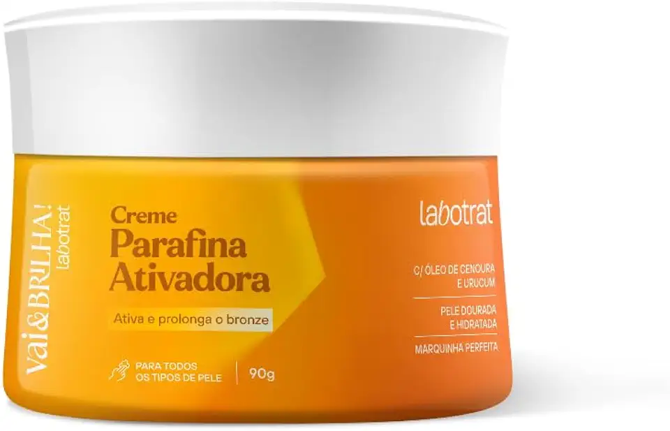 Creme Parafina Ativadora Cenoura e Urucum Labotrat 90g