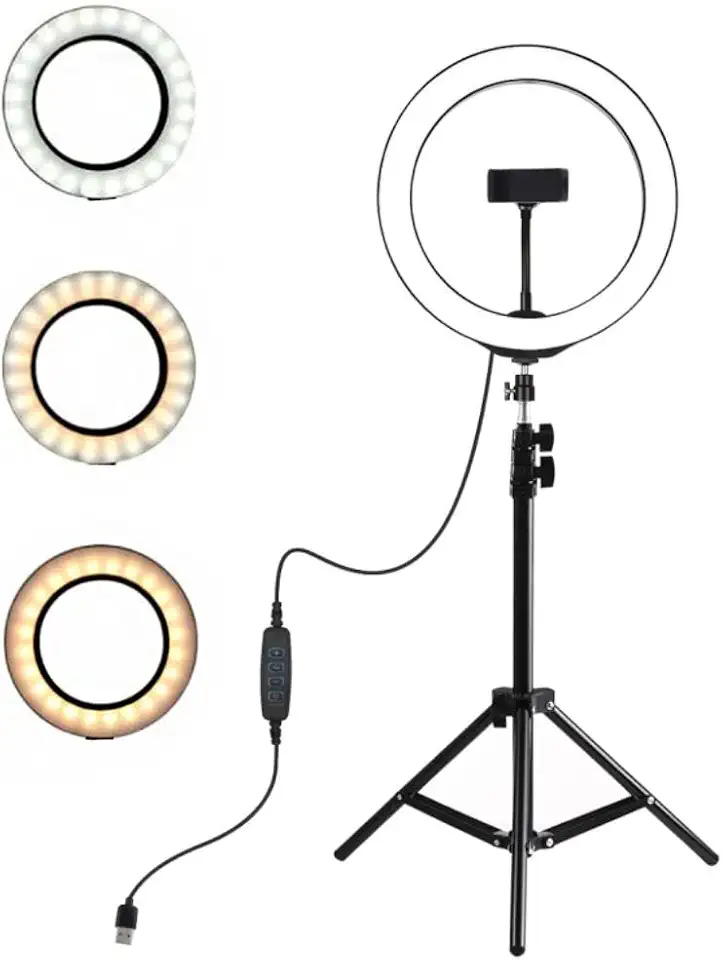 Kit Completo Anel de Luz LED Com Tripé