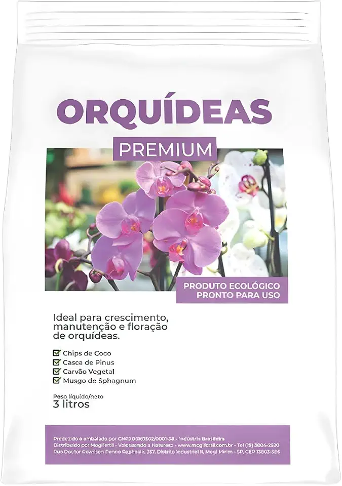 Substrato Para Orquídeas Premium 3 Litros