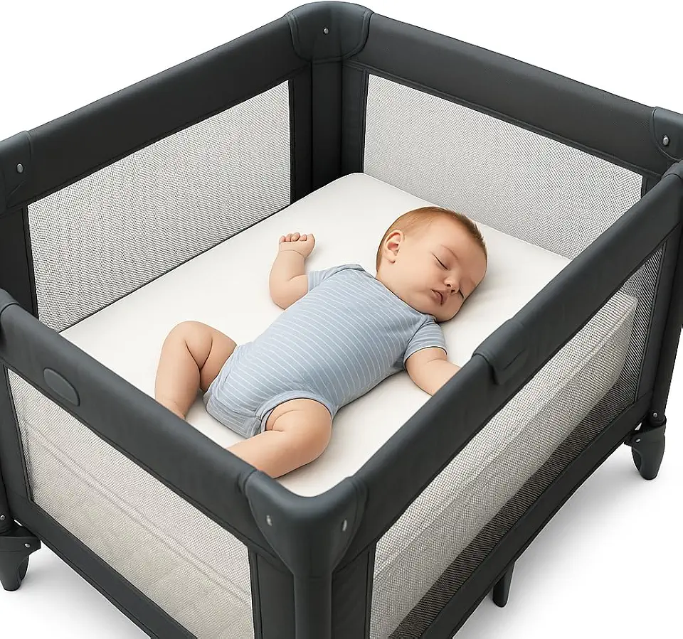 Colchão de Bebê para Chiqueirinho 100cmx70cm Um Lado Impermeável Confort