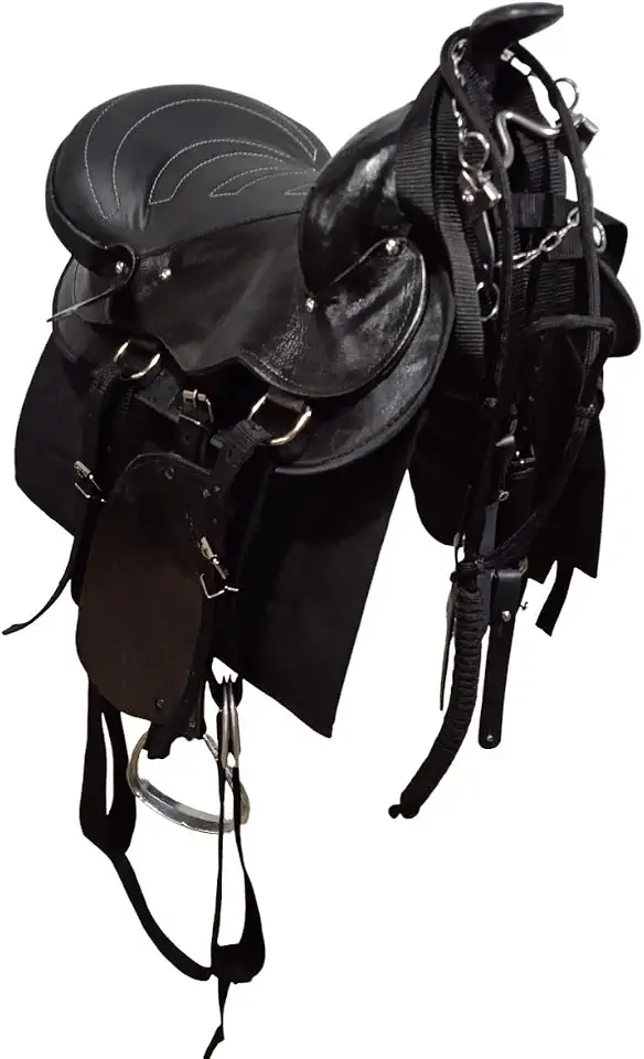 Sela Americana Tradicional para montaria completa para cavalgada passeio montada 16 polegadas