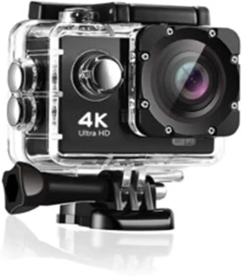 Filmadora 4K, 4K Câmera à Prova d'água Subaquáticacom EIS, Camera Filmadora, Câmera Sports Prova d´água Fotográfica, Câmera de Ação