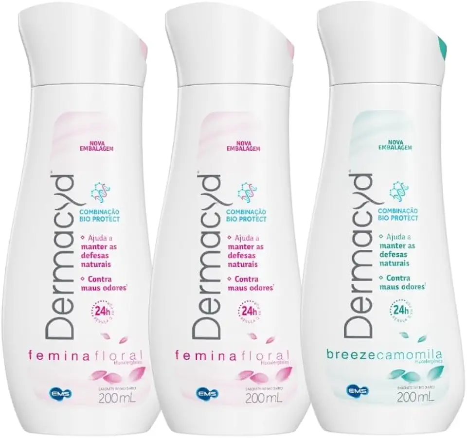 Dermacyd Sabonete Líquido Íntimo Kit Leve 3 Pague 2-2 Femina 200ml + 1 Breeze 200ml