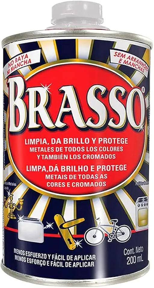 Polidor de Metais Brasso 200ml, Prata