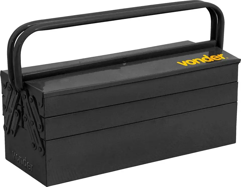 Vonder, Caixa Metálica Sanfonada Para Ferramentas, Com 5 Gavetas, 50 Cm X 19 Cm X 20 Cm.