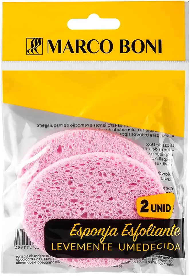 Marco Boni Esponjas Para Limpeza Facial Esfoliante Oval 8461 Bege 2 Unidades