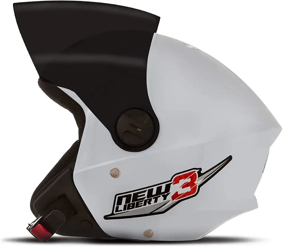 CAPACETE ABERTO PRO TORK NEW LIBERTY 3 SOLID BRANCO TAM. 60 VIS. FUMÊ