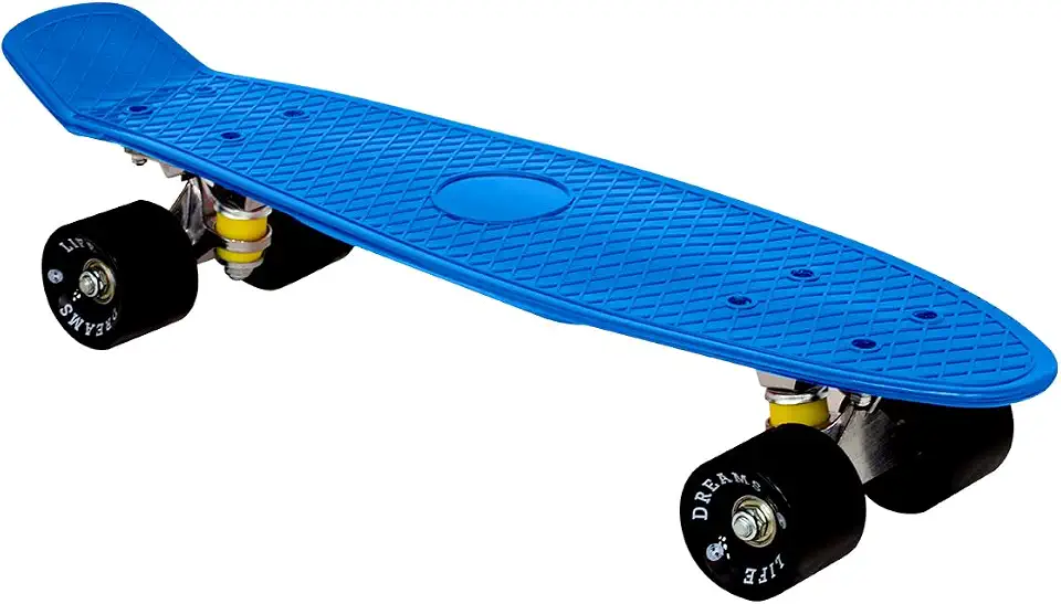Skate Mini Cruiser 22 Pol Vermelho Pro Truck Aluminio 100kg Compact Cruiser Life Dreams