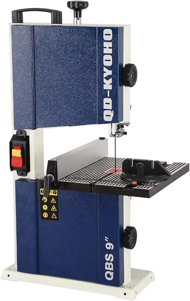 Serra de fita, serra de fita portátil de 23 cm para marcenaria, bancada FPM 770, 1/3 HP, motor de 120 V 2,5 A, serras de fita com mesa de trabalho de alumínio fundido com escala, serras de