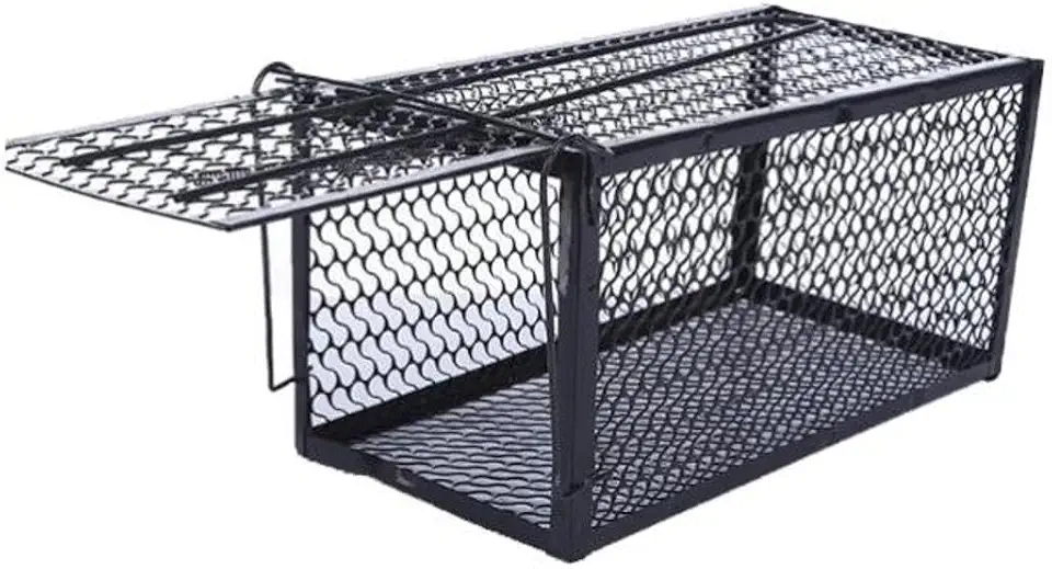 Ratoeira Armadilha Pega Rato Gaiola Grande Com Mola Roedores Captura Eficiente Para Controle De Pragas Em Ambientes Internos E Externos Com Design Seguro E Reutilizável Para Pequenos Roedores