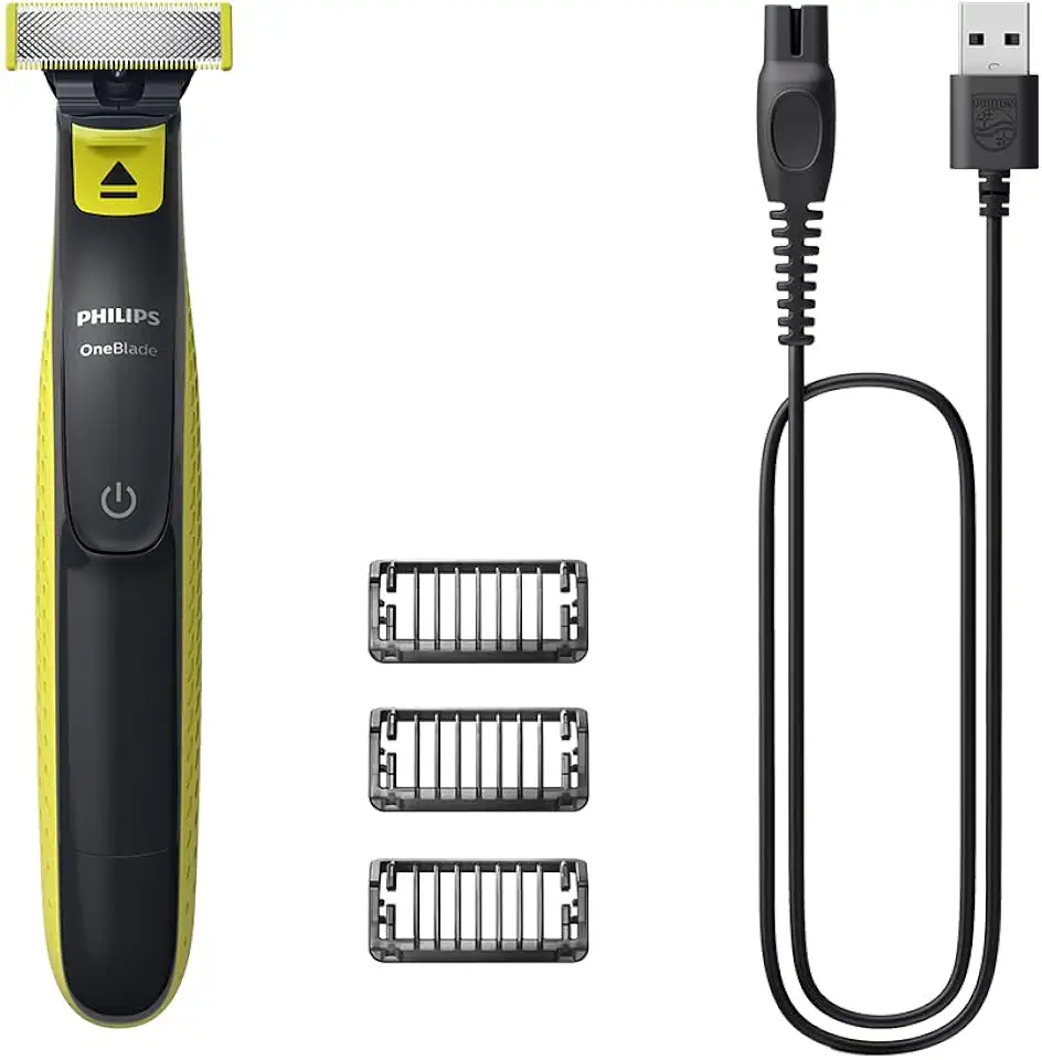 Aparador e Raspador de Pelos Philips OneBlade com 3 Pentes QP2724/10 À prova d'água - Bivolt