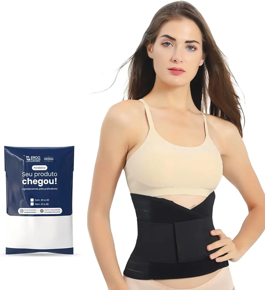 Cinta Ortopédica de Compressão Abdominal com Hastes | Afina a Cintura e Corrige Postura – Discreta,Ideal para Uso por Baixo da Roupa