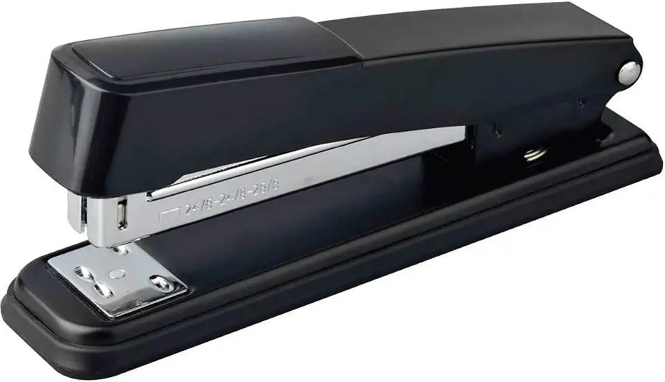 Grampeador Metal GE-1045 Preto, Gramp Line. Grampeia até 50 Folhas utilizando grampo 24/8