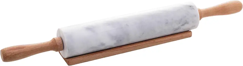 LYOR - Rolo para Massa de Mármore e Bambu Marin 44,5cm x 6cm x 6,5cm