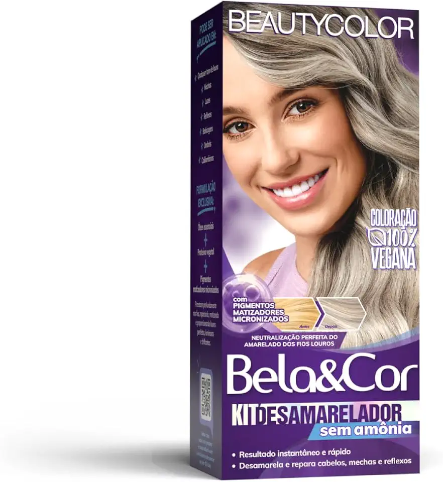 Kit Desamarelador Bela&Cor Sem Amônia