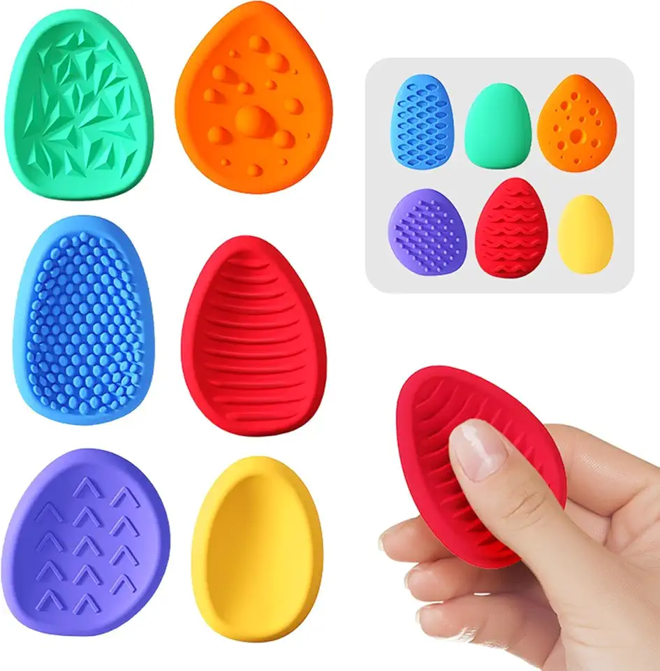 6 Pçs Brinquedo Sensorial Silicone Alívio Ansiedade Autismo