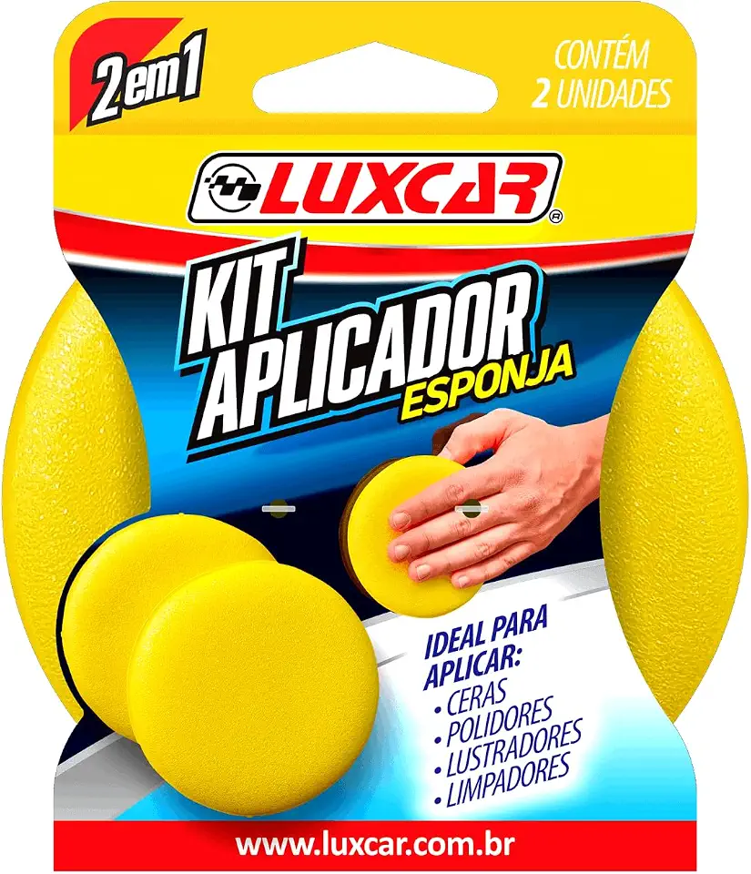 Luxcar - Conjunto Esponjas Aplicadoras Espuma