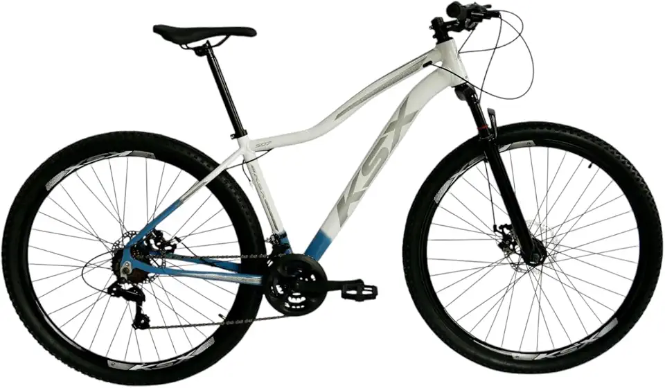 Bicicleta Bike Aro 29 MTB Alumínio KSX SD7 21 Velocidades Marchas Index Cabeamento Interno Feminina