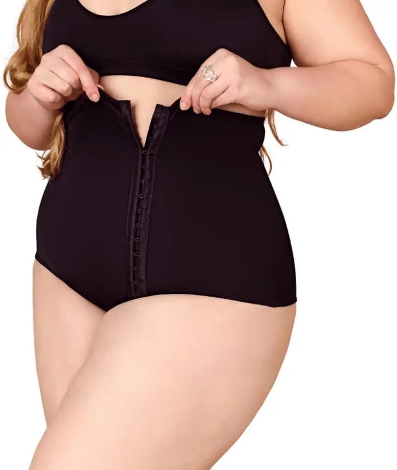Cinta Alta Pós-parto Plus Size Modeladora Cintura com Fecho