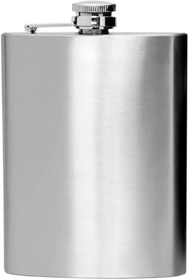 Cantil De Bolso Em Aço Inox 220ml – Portátil, Antivazamento, Resistente E Elegante