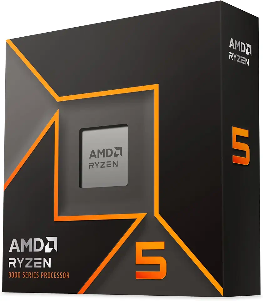 Processador AMD Ryzen 5 9600X Box (AM5/ 6 Cores/ 12 Threads/ 5.4GHz/ 38MB Cache/Radeon Graphics/Sem Cooler)