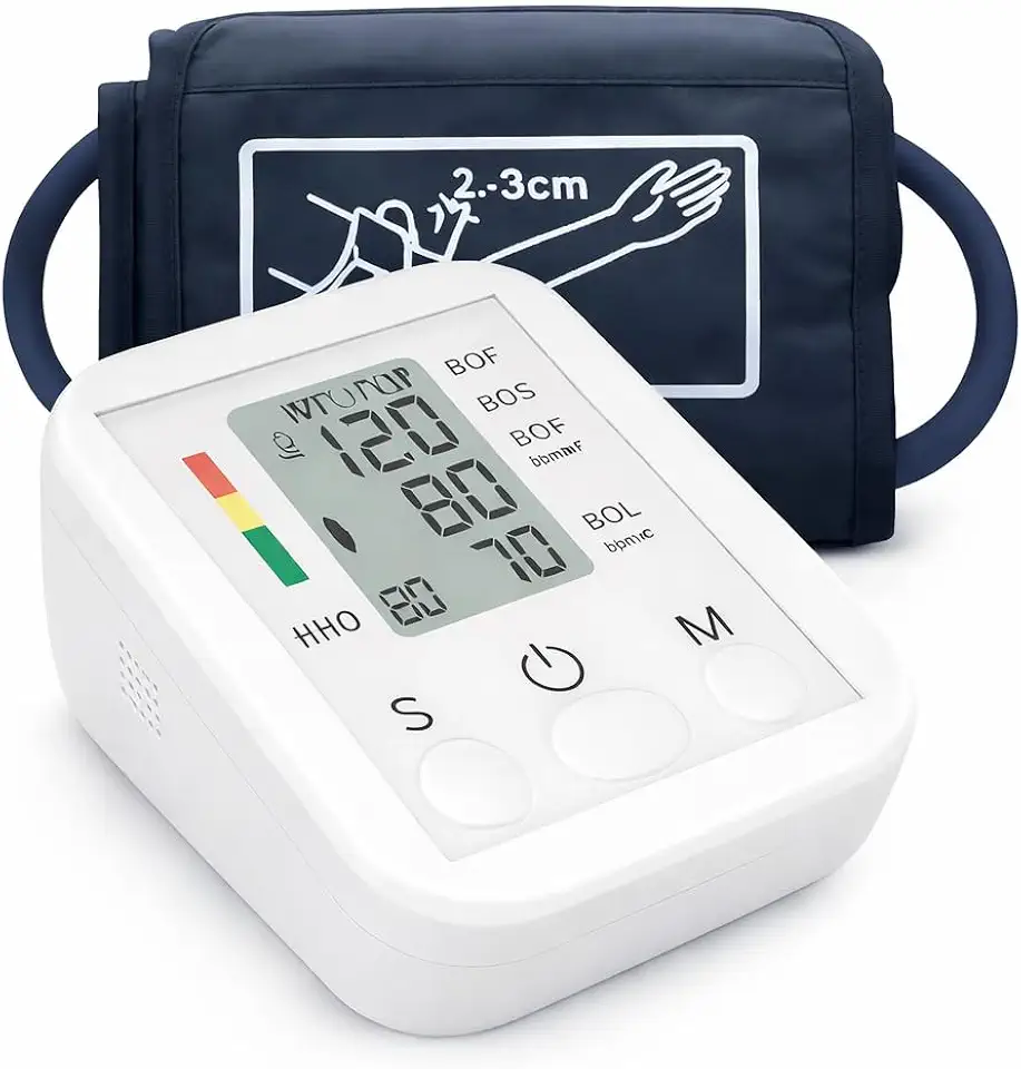 Medidor de Pressão Digital de Braço Automático – Aparelho de Pressão Arterial com Tela LCD Grande, Detecção de Arritmia, Memória de Leituras e Alta Precisão
