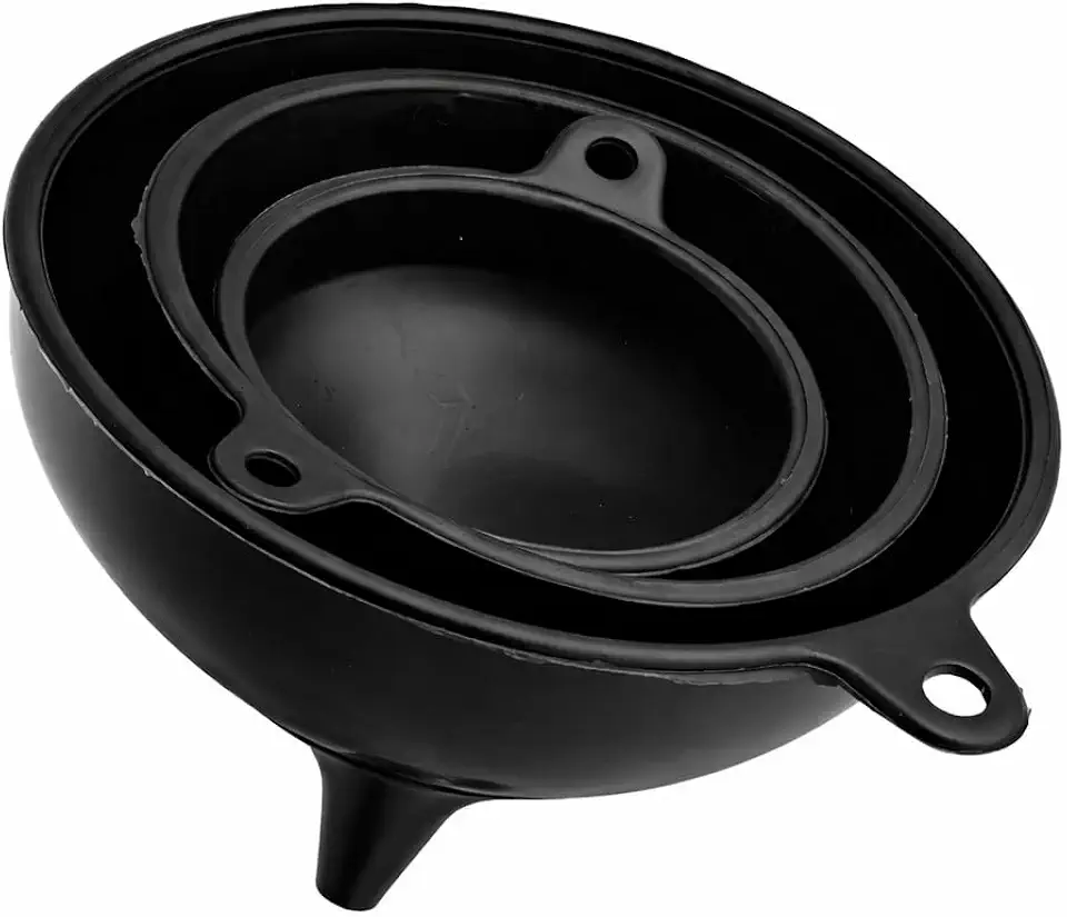 Kit Funil de Plástico 3 Peças – Tamanhos Pequeno Médio e Grande, Multiuso, Resistente, Fácil de Limpar, Ideal para Cozinha Garrafas Óleo e Líquidos