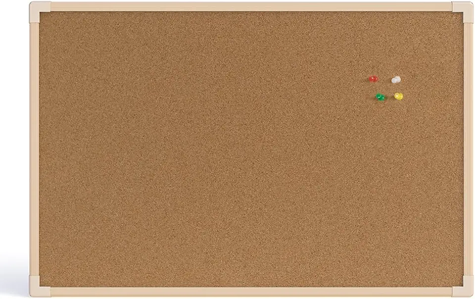 Quadro de Aviso Cortiça Moldura Madeira Pinus Neo STALO, 60x40