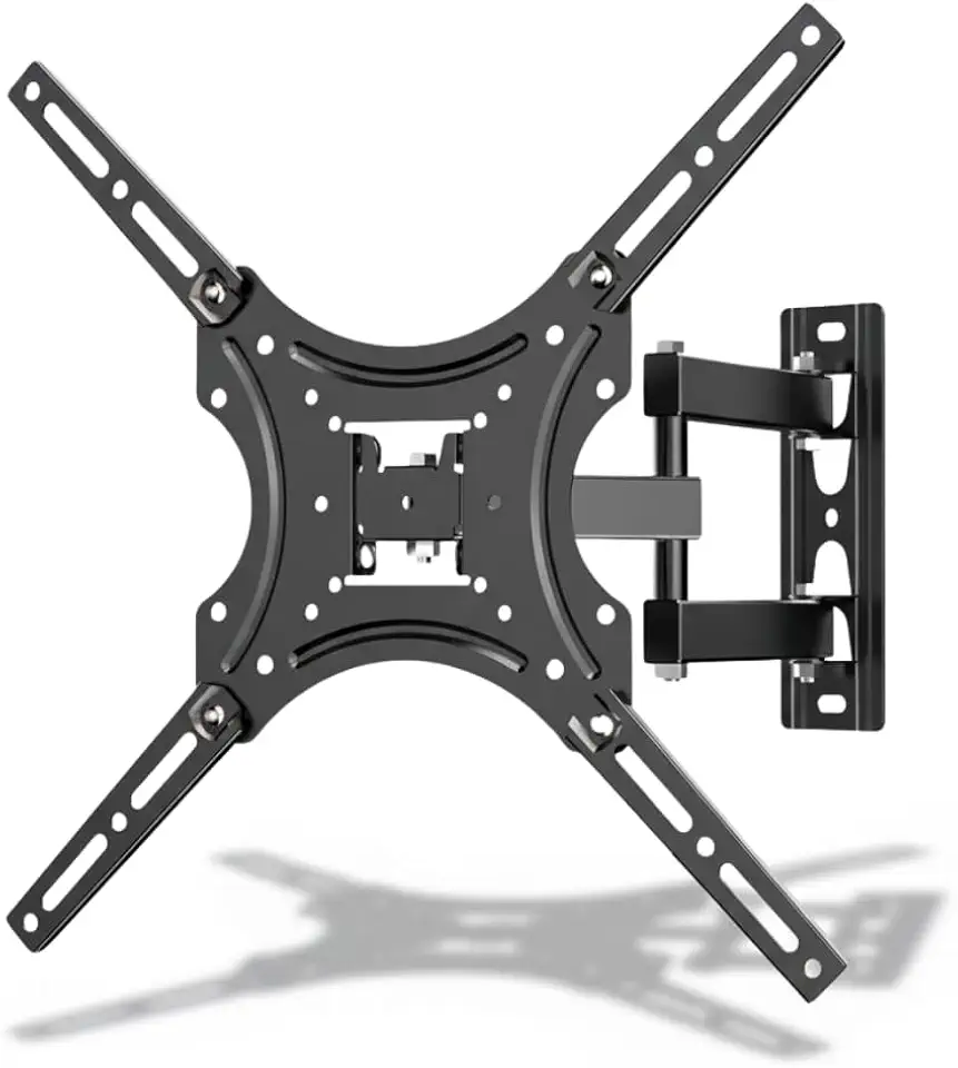 Suporte de Parede Articulado para Tv 26" A 55" Polegadas Duplo 360° E 180° Drywall E Madeira Compatível Com Samsung LG AOC TCL Philco Philips Universal