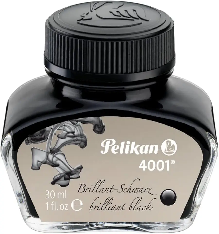 Pelikan Tinta Para Caneta Tinteiro 4001 Preto 30Ml, Preto