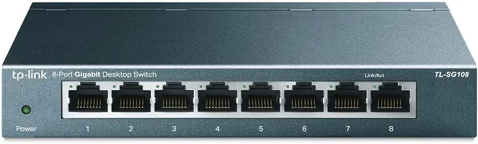 Switch TP-Link TL-SG108, Gigabit, 8 portas 10/100/1000Mbp
