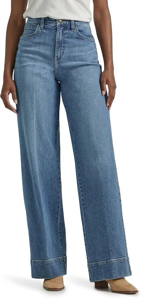Calça jeans feminina lendária cintura alta