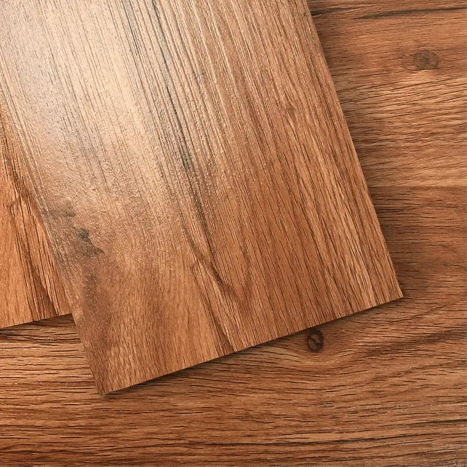 Piso Vinílico Autocolante Adesivo em Régua Amadeirada 5M² 91x15,2cm IPPAX (Cerezo rústico)