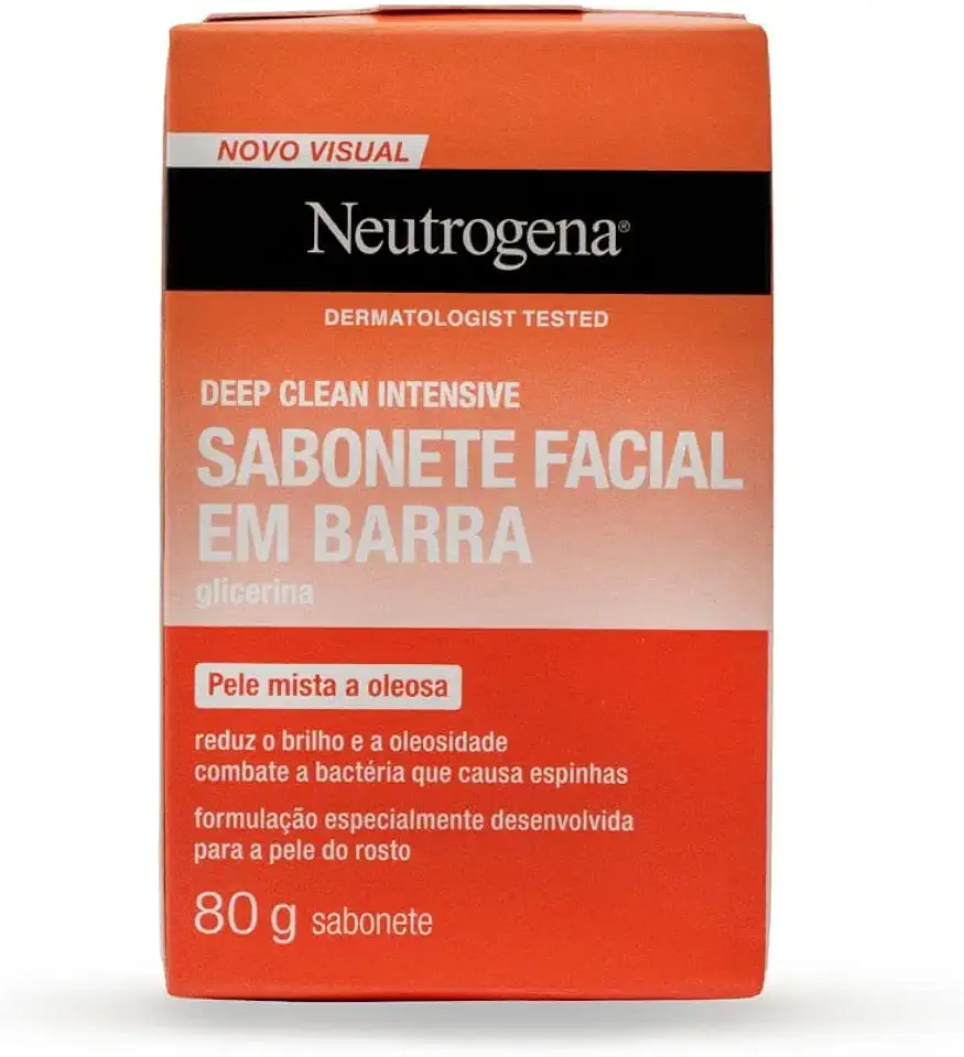 Neutrogena Sabonete Facial em Barra Deep Clean Intensive, 80g