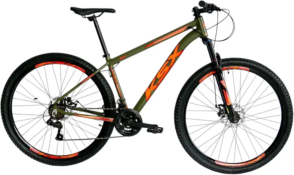 Bicicleta Bike Aro 29 MTB Alumínio KSX SD7 21V Marchas Index Cabeamneto Interno Unissex