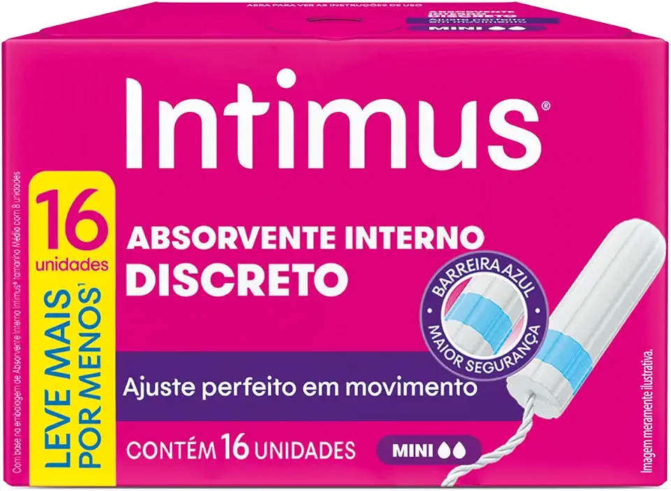 Absorvente Interno Intimus® Discreto Mini - 16 un