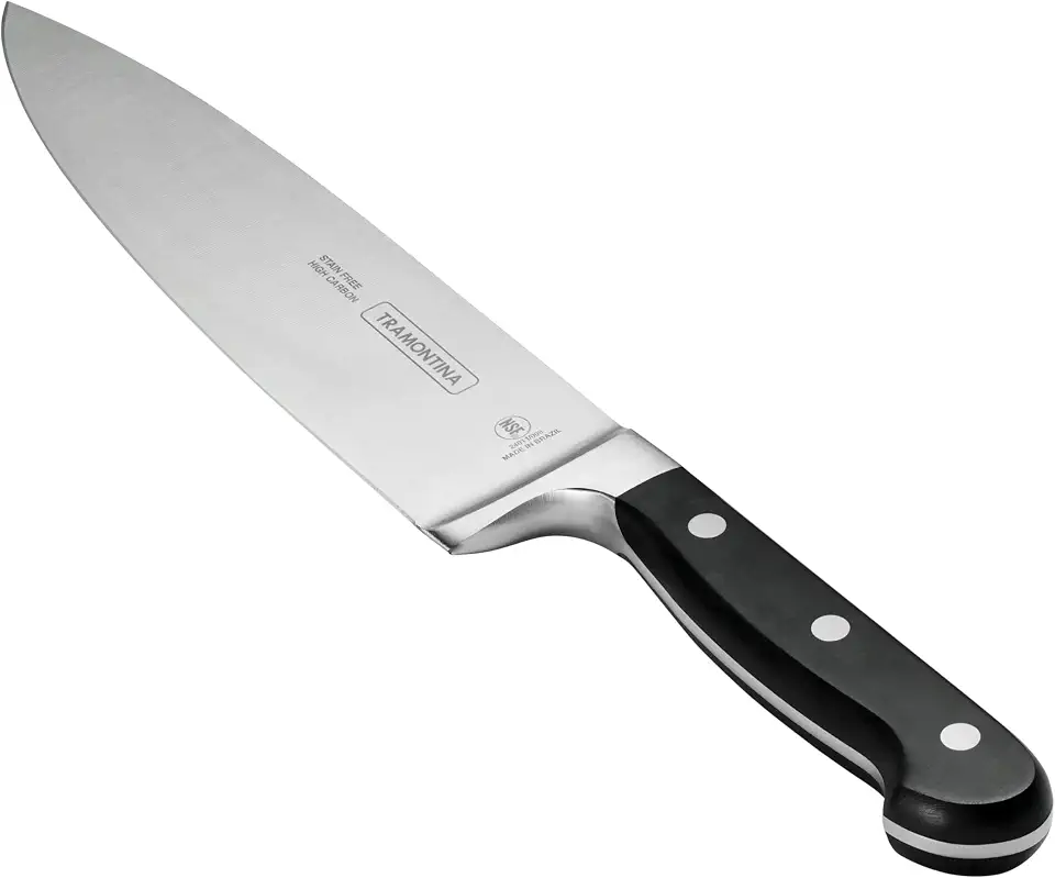 Faca Chef 8", Tramontina, Century 24011108, Preto