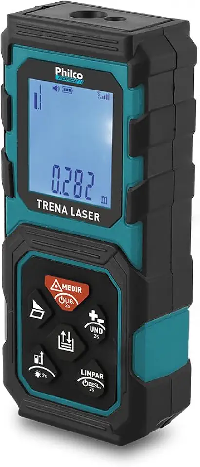 Trena Laser Philco Force c/memória e calculadora PTL01