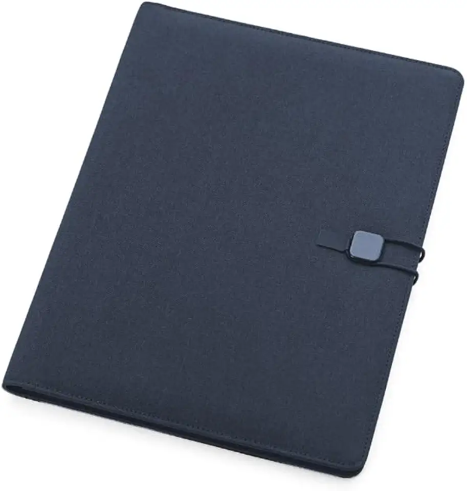 Pasta Executiva com Capa Almofadada Porta Documentos e Cartões (Azul)