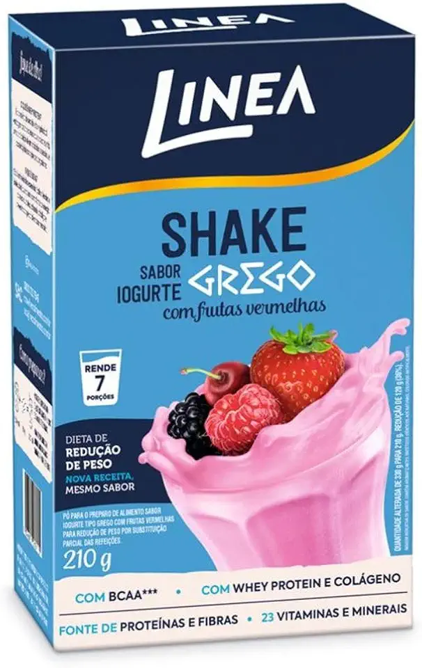 Linea Shake em Pó Sabor Iogurte com Frutas Vermelhas 210g
