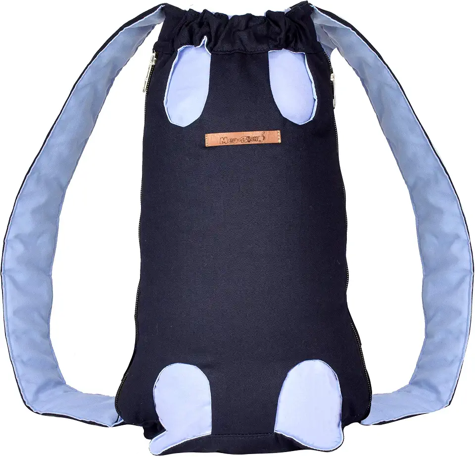 Mochila Canguru Cães E Gatos - - M - Azul (Circunf (A) 34 Cm - Comp (B) 45 Cm)