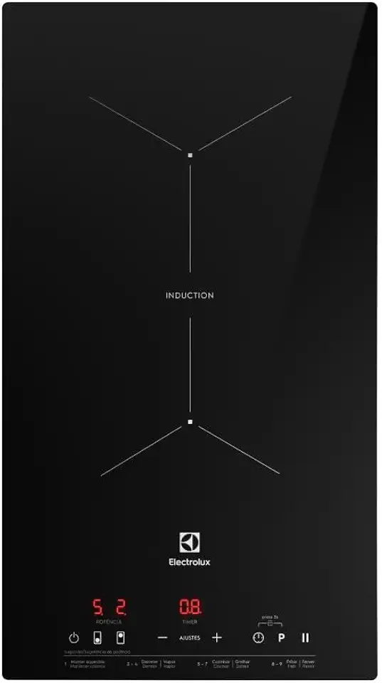 Cooktop de Indução Electrolux 2 Zonas com PowerBoost Preto (IE3LP)