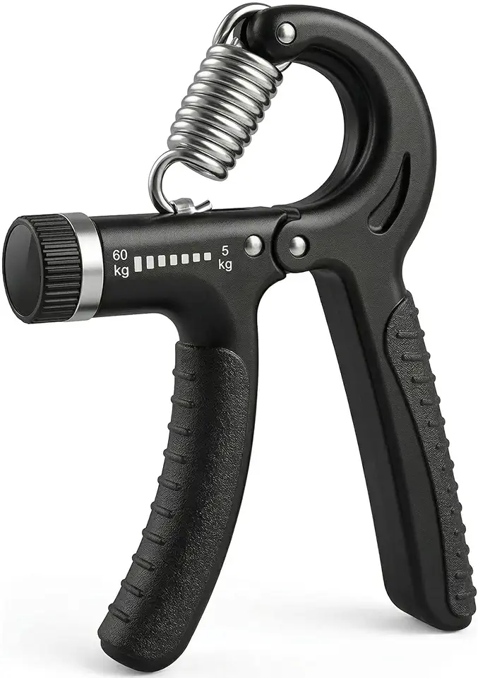 Hand Grip Ajustável 5kg até 60kg Profissional – Exercitador de Mãos, Punhos e Antebraços, Fortalecedor Muscular para Fisioterapia, Reabilitação, Academia, Crossfit, Treino de Força, Alívio do Estresse, Terapia Ocupacional e Coordenação Motora